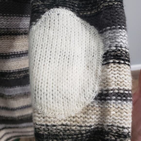 Kensie Melange Striped Waterfall Cascade Open Drape Cardigan Multicolor Sweater - Picture 9 of 12